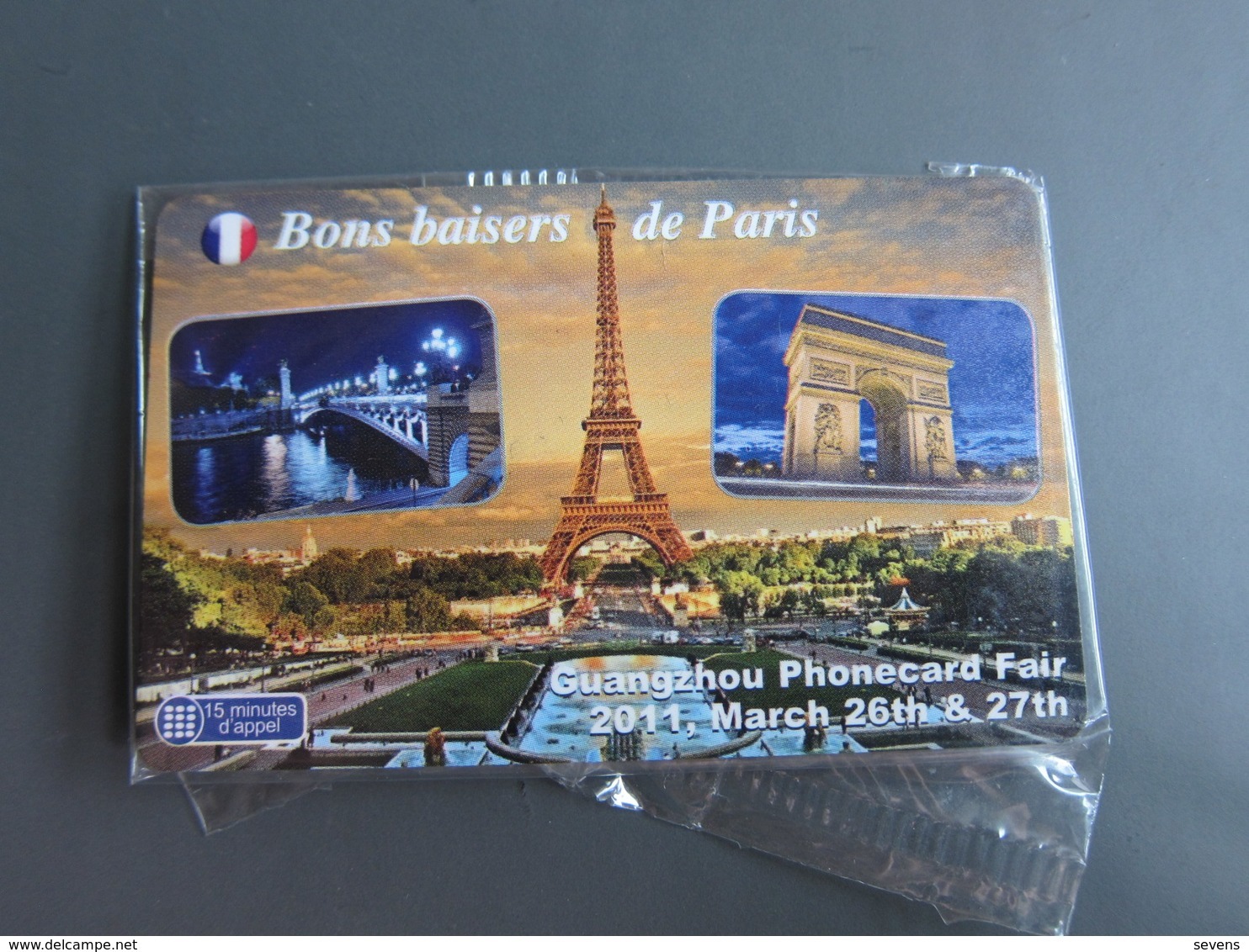 Sepatel Prepaid Calling Card, Eiffel Tower And Seine River,Arc De Triomphe,Guangzhou Phonecard Fair,mint In Blister - Other & Unclassified