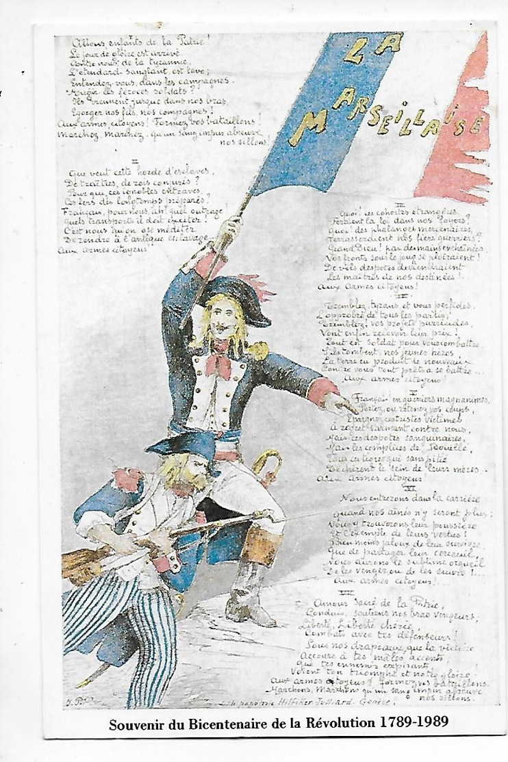 SOUVENIR  Du  BICENTENAIRE  De  La  REVOLUTION  1789 - 1989 - Patriotiques