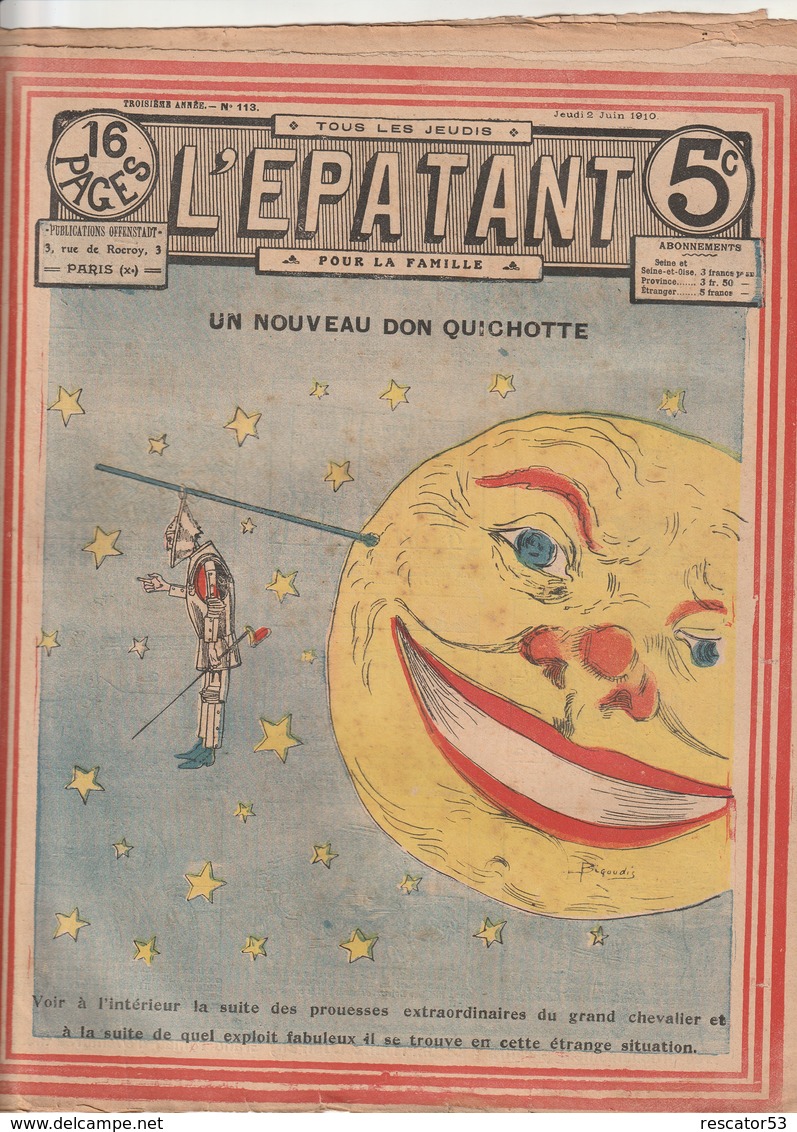 Rare Revue L'épatant 2 Juin 1910 - Autre Magazines
