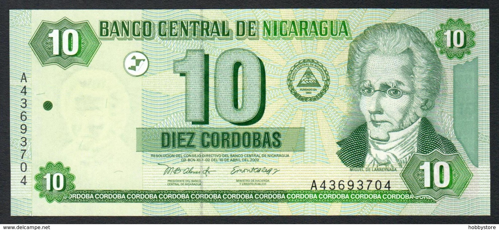 Nicaragua 10 Cordobas 2002 UNC - Nicaragua