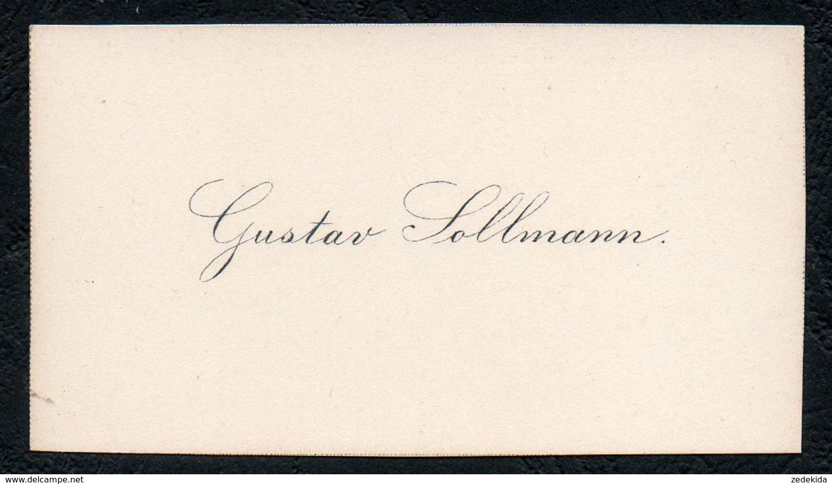 C6522 - Gustav Sollmann - Visitenkarte - Visitenkarten