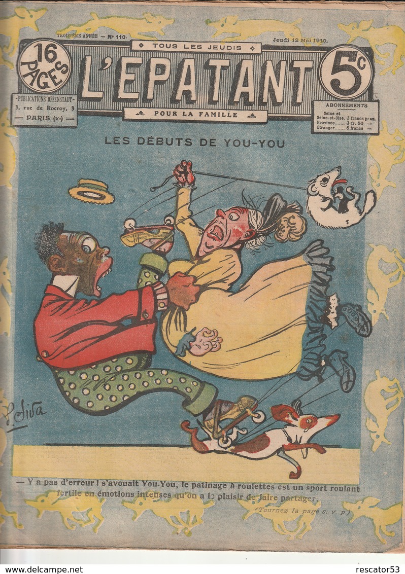 Rare Revue L'épatant 12 Mai 1910 - Otras Revistas