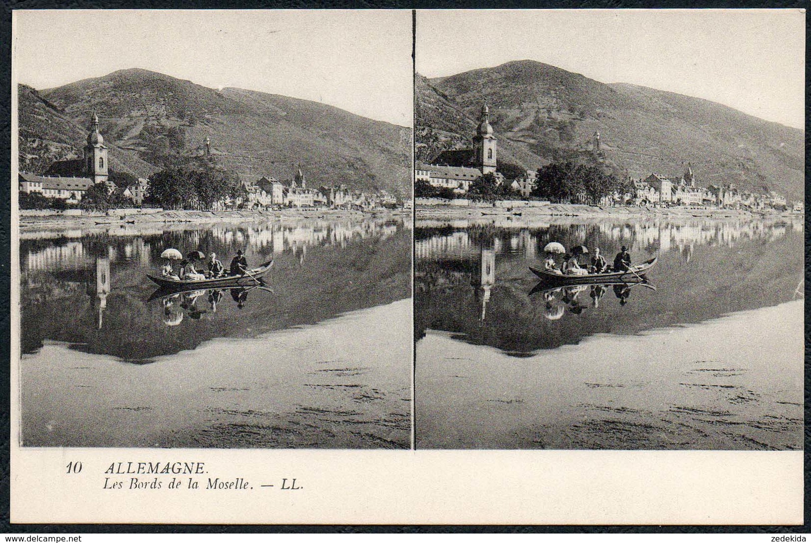 C6535 - TOP Stereo Foto Ansichtskarte - Les Bords De La Moselle - Visionneuses Stéréoscopiques