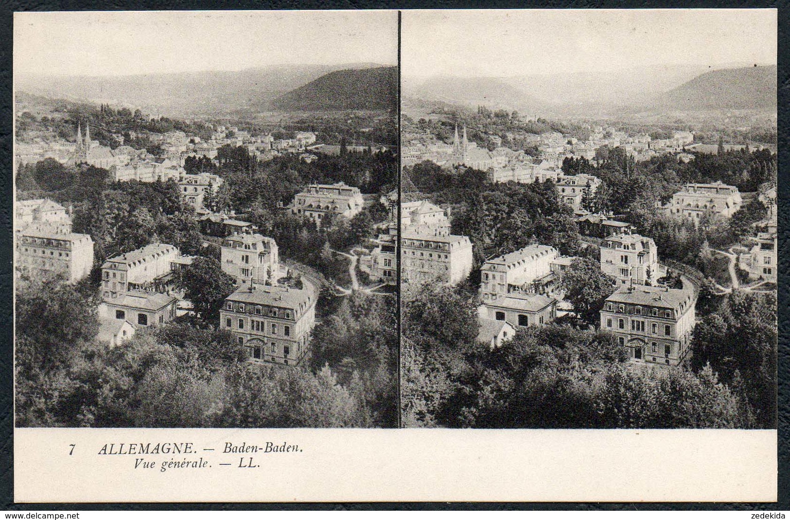 C6536 - TOP Stereo Foto Ansichtskarte - Baden Baden - Visionneuses Stéréoscopiques