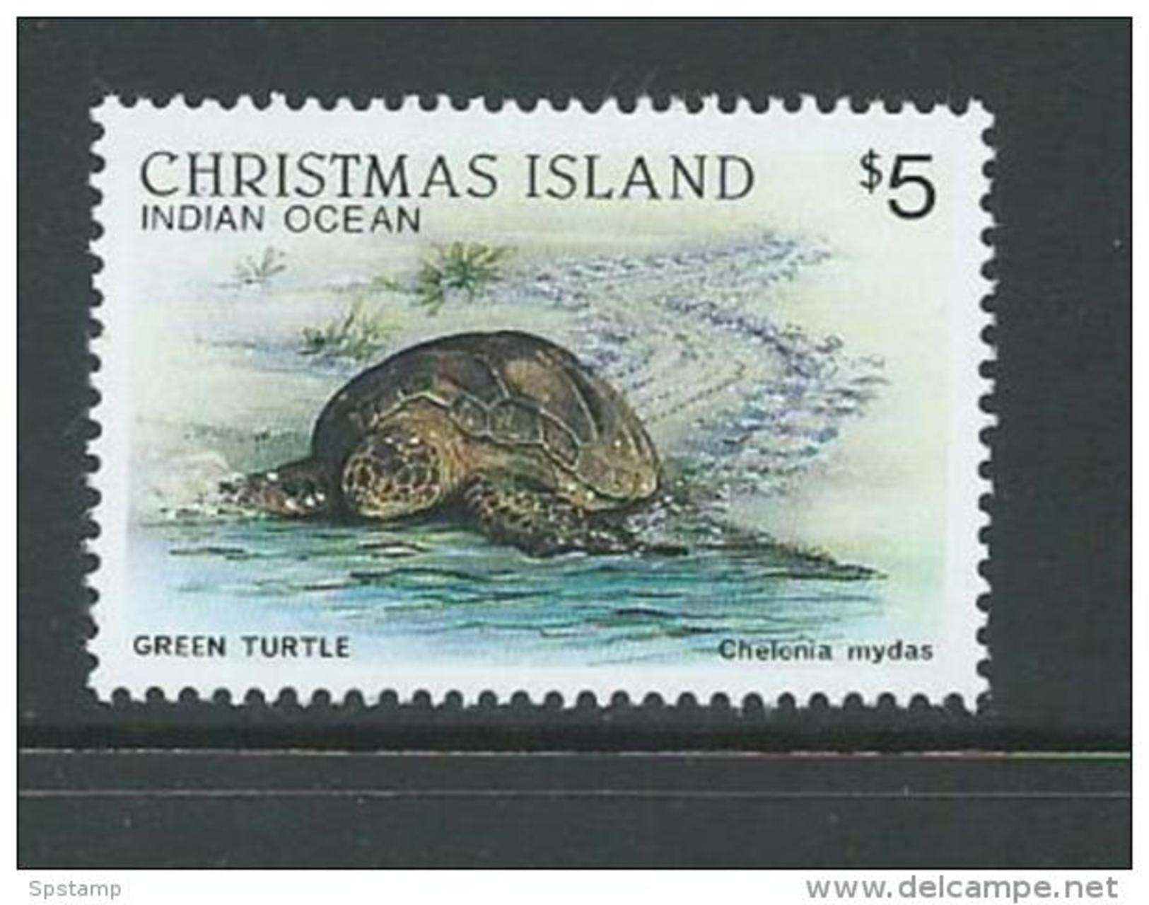 Christmas Island 1987 Wildlife Fauna Definitives $5 Turtle MNH - Christmas Island