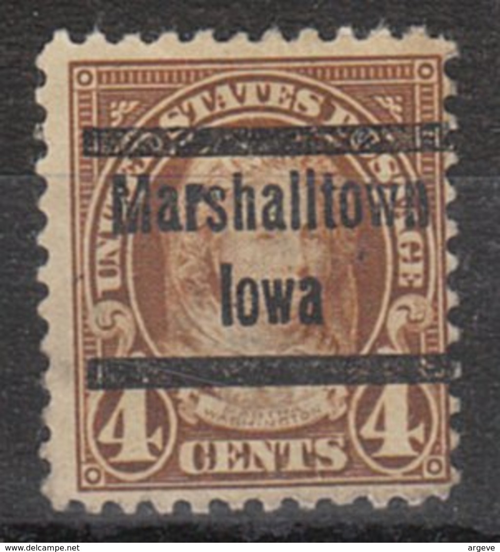 USA Precancel Vorausentwertung Preo, Locals Iowa, Marshalltown 558-216 - Vorausentwertungen