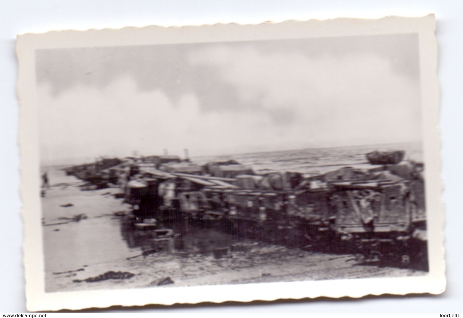 Foto Photo - Oorlog Guerre 1939 - 1945 - Zeebrugge - Strand - Plage -  N°8 - Guerre, Militaire