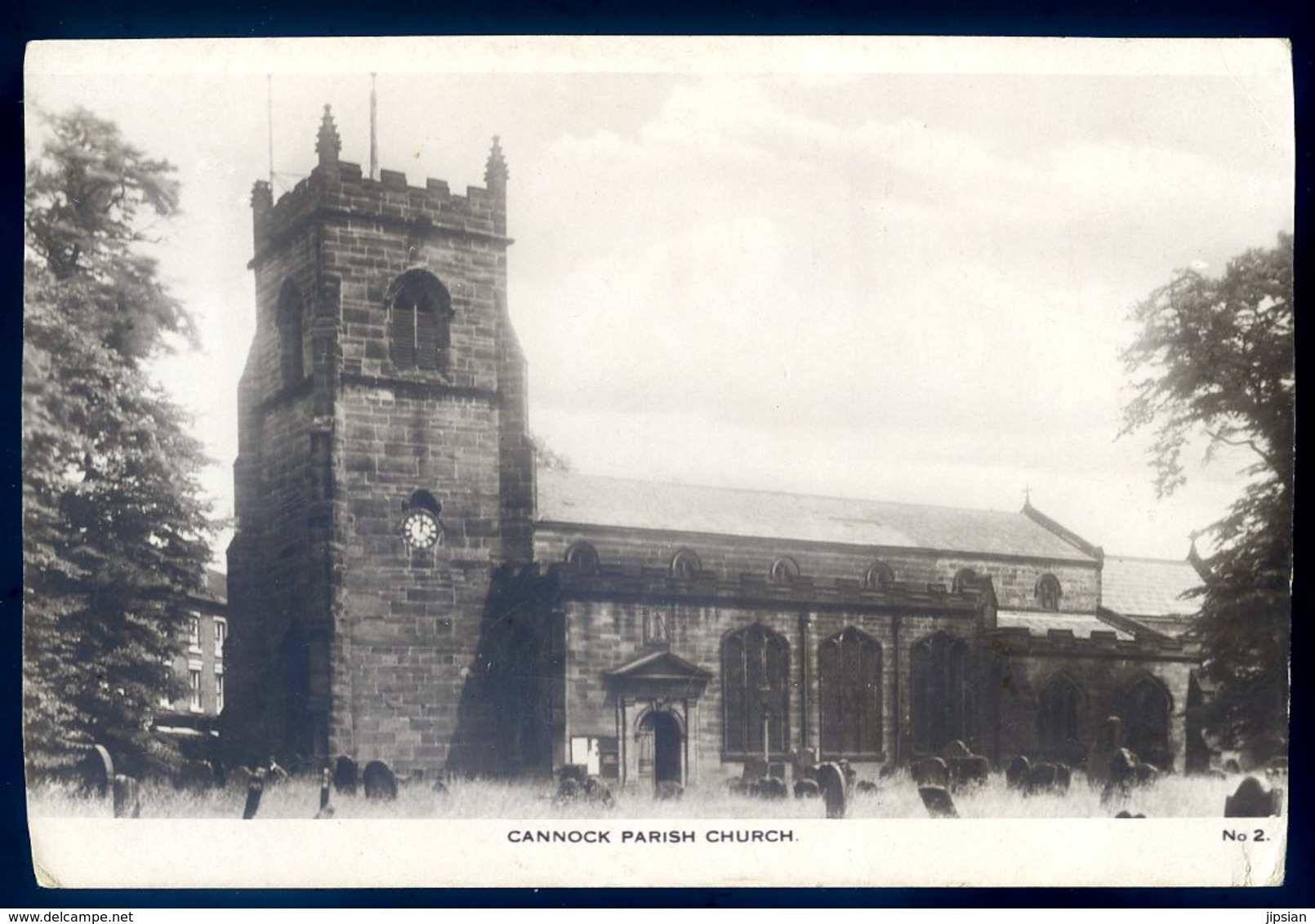 Cpa Angleterre Cannock Parish Church JM18 - Altri & Non Classificati