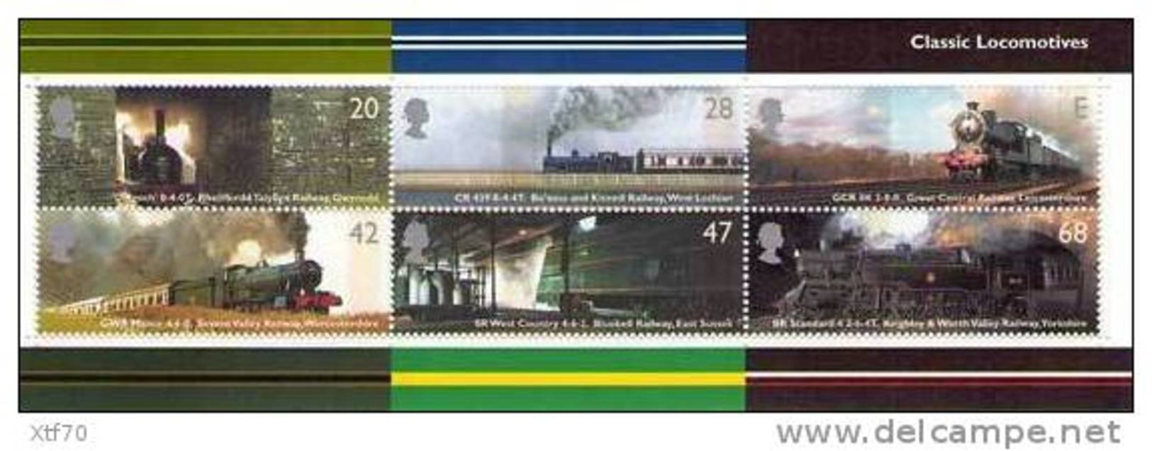 GREAT BRITAIN 2004 Classic Locomotives M/S - Blocks & Miniature Sheets