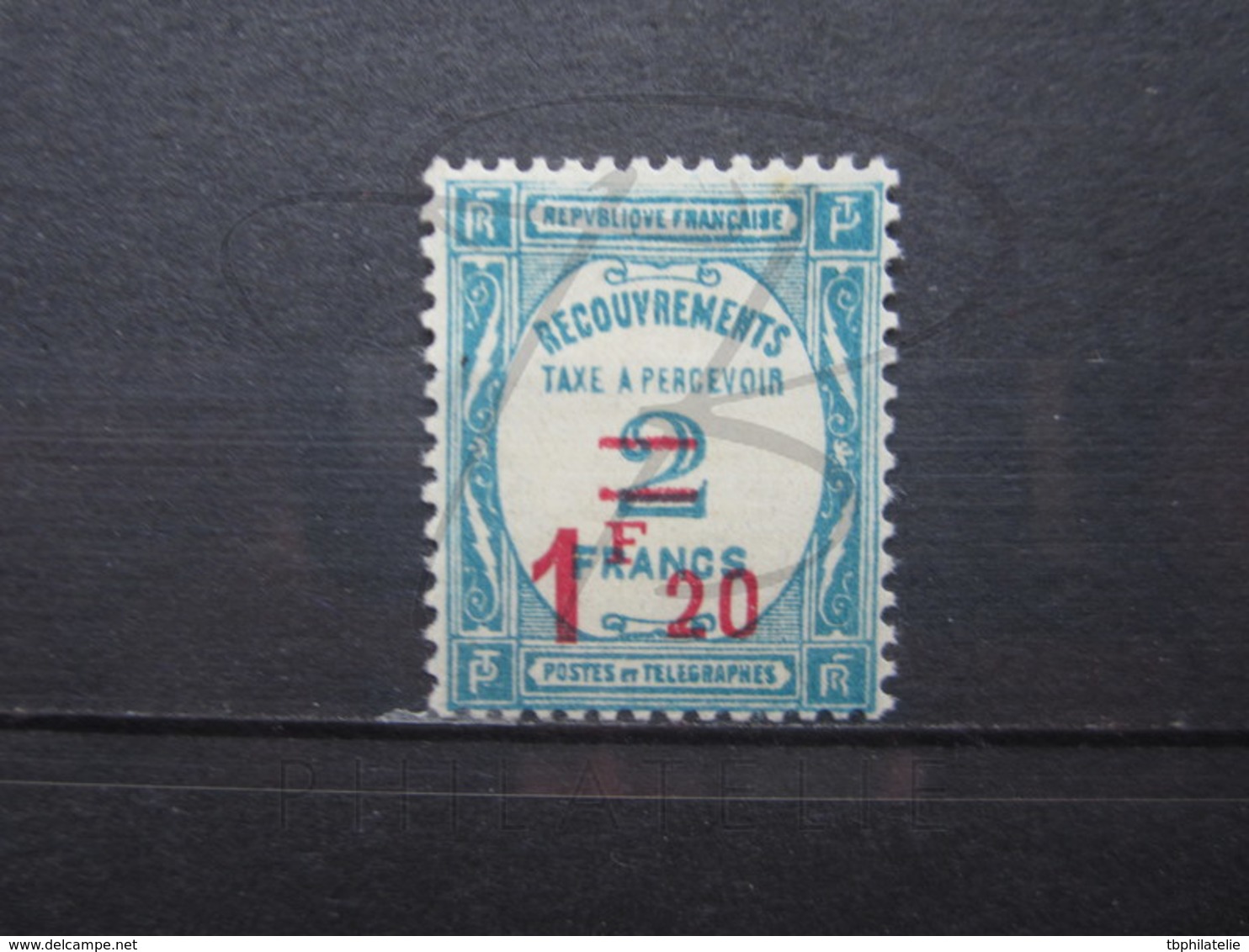 VEND TIMBRE TAXE DE FRANCE N° 64 , NEUF AVEC CHARNIERE !!! (a) - 1859-1959 Mint/hinged