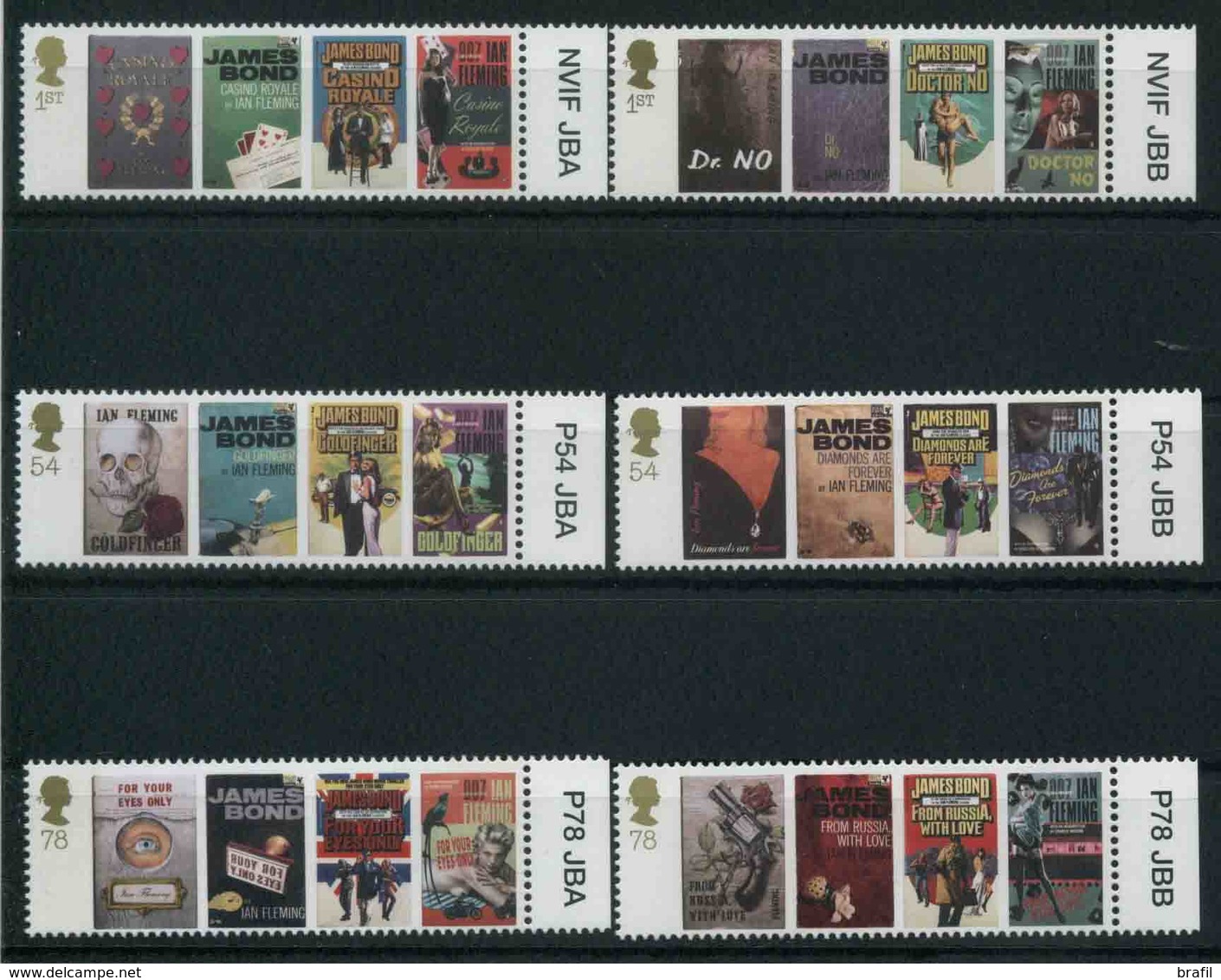 2008 Gran Bretagna, Centenario Nascita Ian Fleming , Serie Completa Nuova (**) - Unused Stamps
