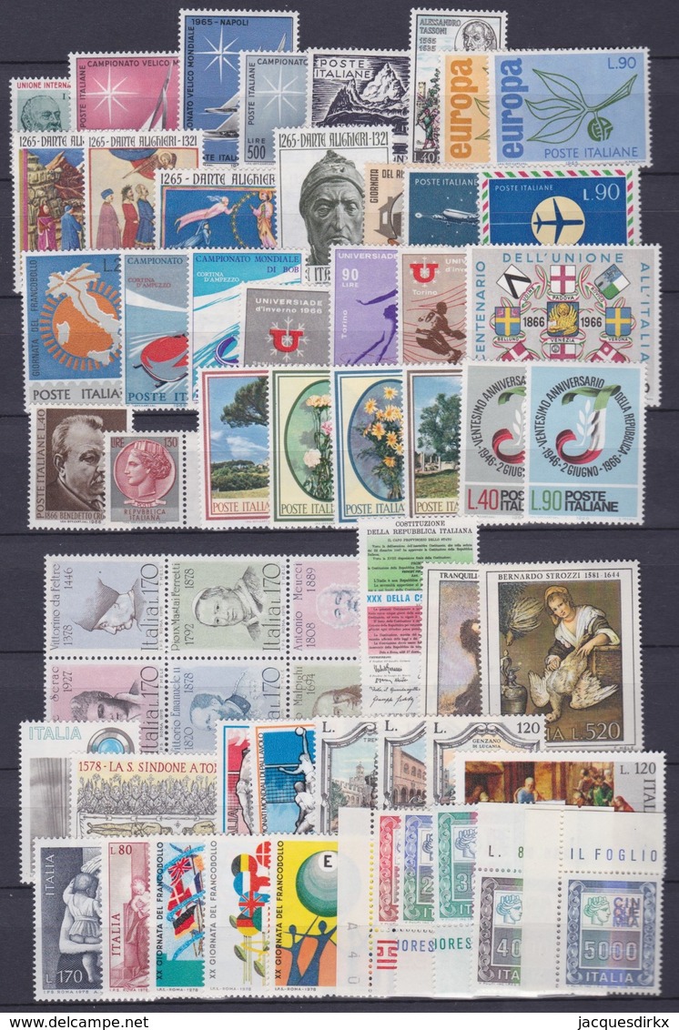 Italy    .     Page With Stamps     **  .     MNH  .   /    .   Neuf SANS  Charniere ** - 1961-70: Neufs
