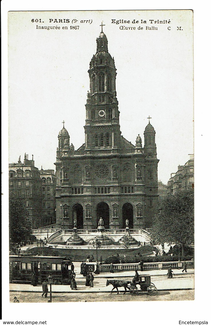 CPA - Carte Postale - FRANCE -Paris-Eglise De La Trinité--1920 VM3610 - Eglises