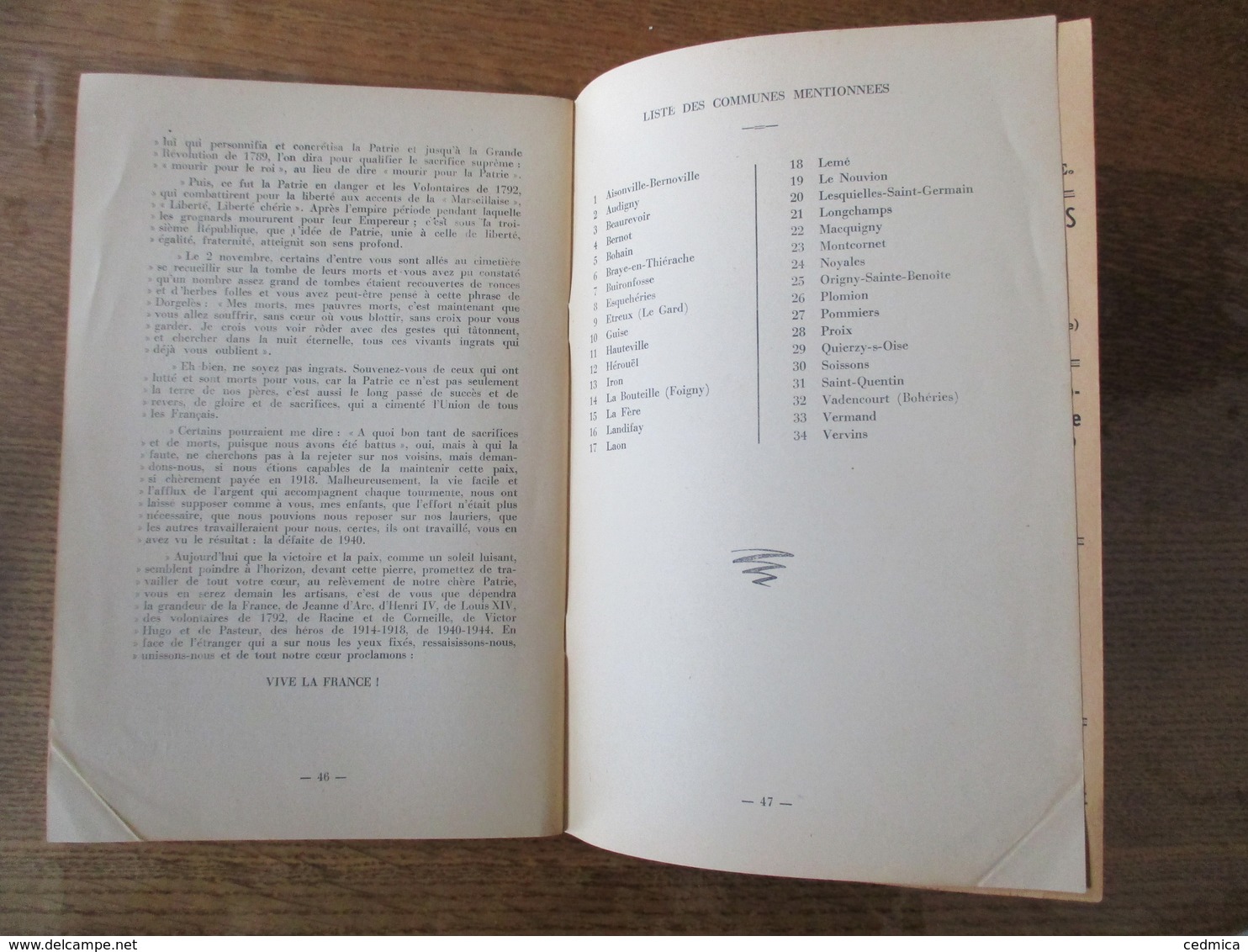 MACQUIGNY ET SES ENVIRONS LA VIE DE "CHEZ NOUS" (d'autrefois à Aujourd'hui) A.-I. MACAREZ 14 SEPTEMBRE1945 47 PAGES ET P - Picardie - Nord-Pas-de-Calais