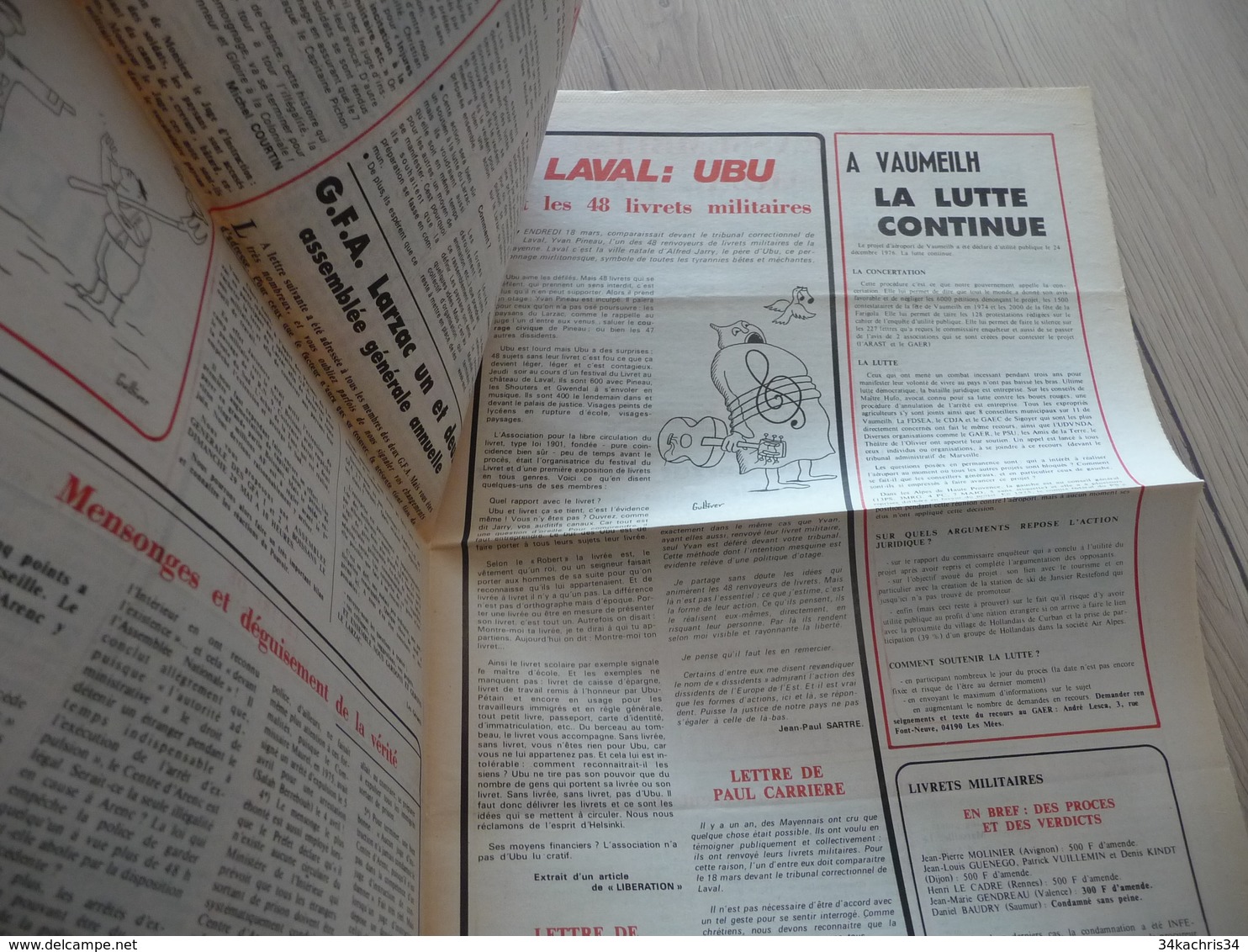 Journal Larzac Défense Du Larzac Gardarem  Lo Larzac N°22 Mai 1977 - Languedoc-Roussillon