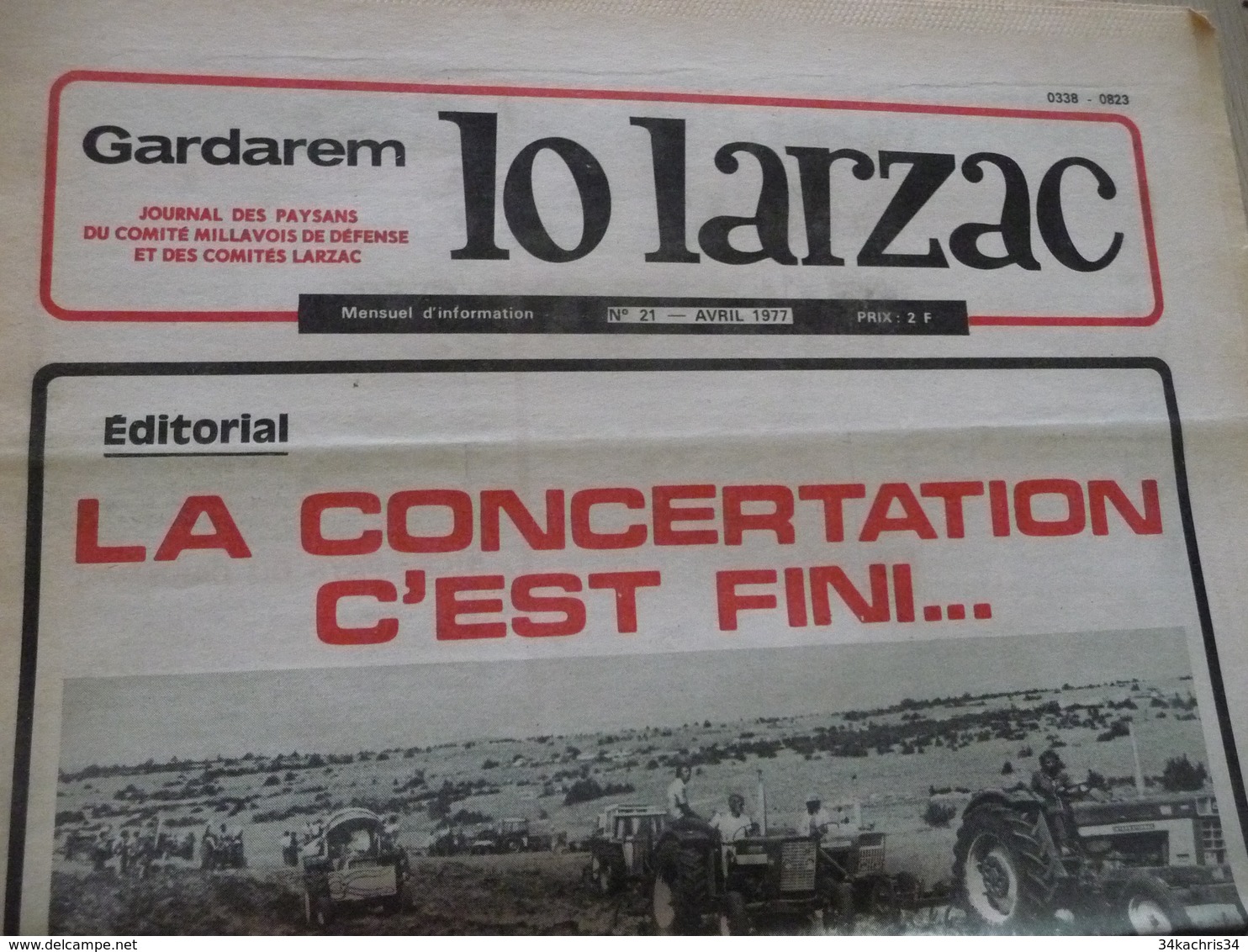 Journal Larzac Défense Du Larzac Gardarem  Lo Larzac N°21 Avril 1977 - Languedoc-Roussillon