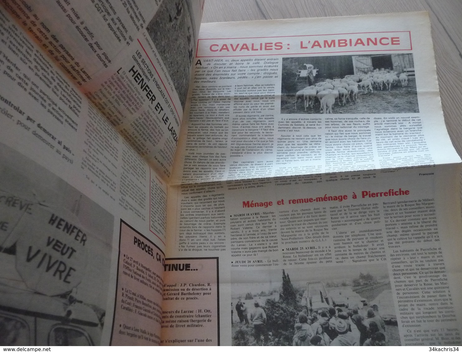 Journal Larzac Défense Du Larzac Gardarem  Lo Larzac N°33 Mai 1978 - Languedoc-Roussillon