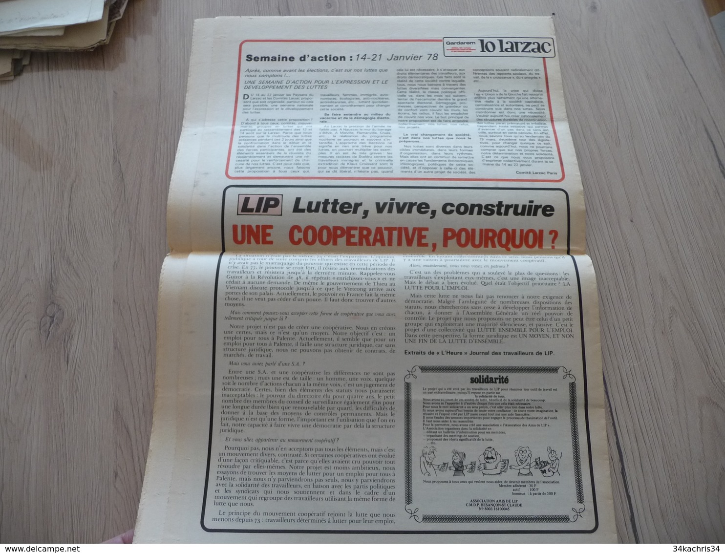 Journal Larzac Défense Du Larzac Gardarem  Lo Larzac N°29 Janvier 1978 - Languedoc-Roussillon