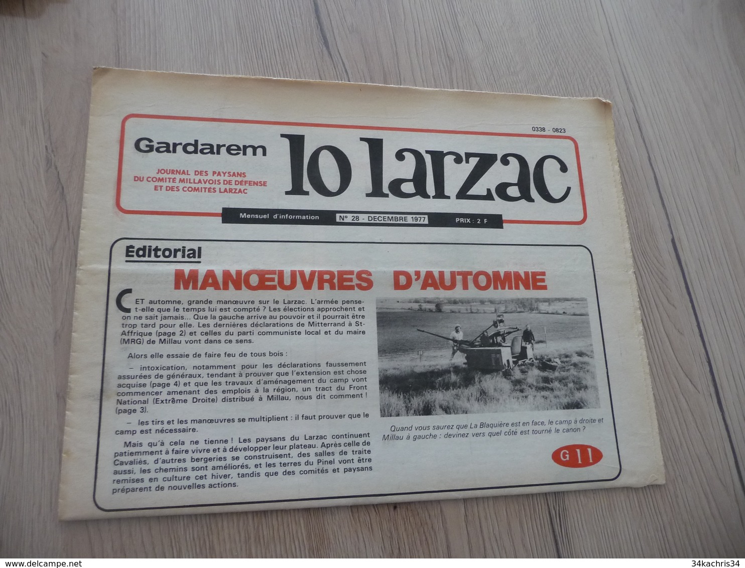 Journal Larzac Défense Du Larzac Gardarem  Lo Larzac N°28 Décembre 1977 - Languedoc-Roussillon