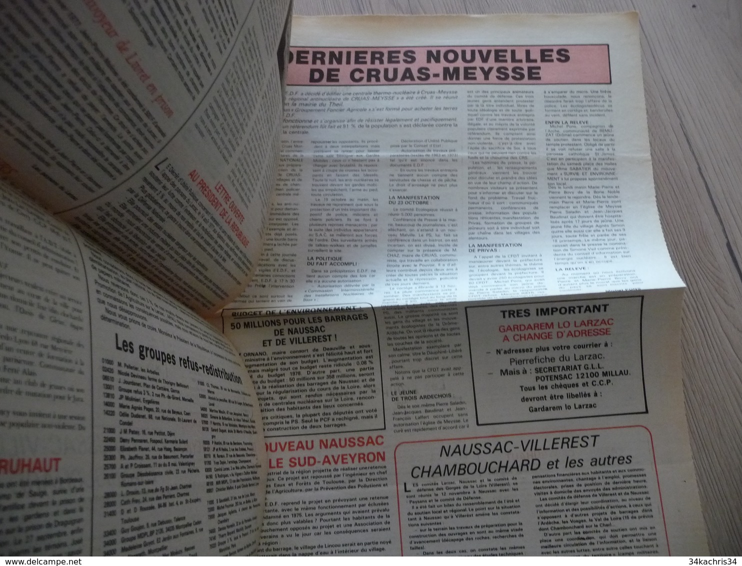 Journal Larzac Défense Du Larzac Gardarem  Lo Larzac N°28 Décembre 1977 - Languedoc-Roussillon