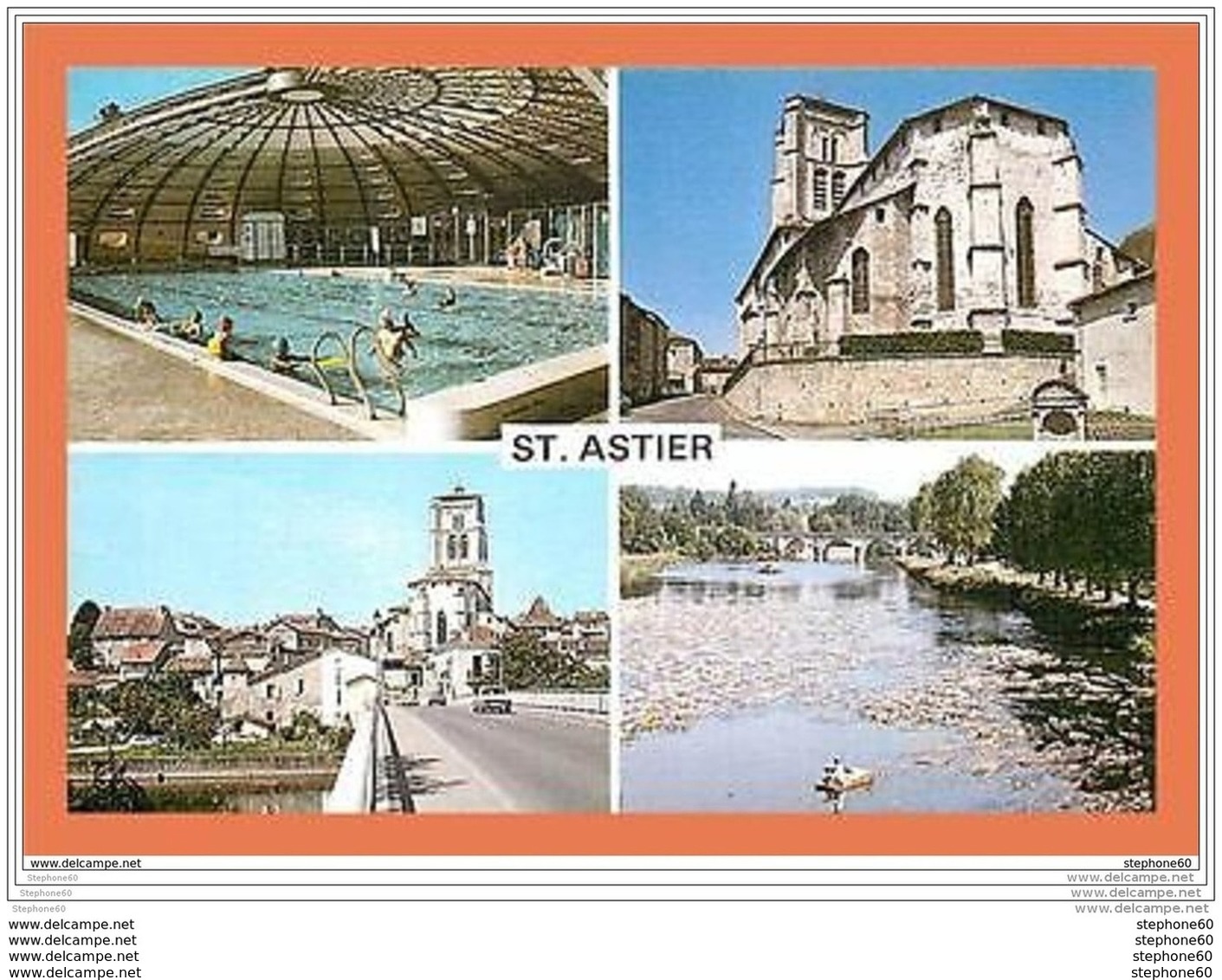 A352/141 24 - SAINT ASTIER - Multivues - Eglise - Piscine ... - Altri & Non Classificati