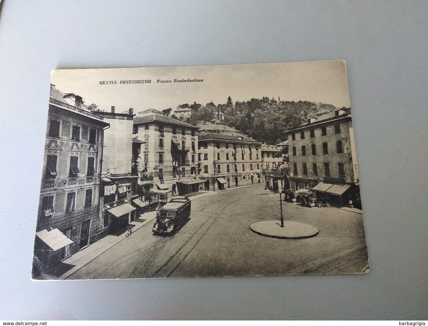 CARTOLINA GENOVA PONTEDECIMO - PIAZZA PONTEDECIMO - Genova (Genoa)