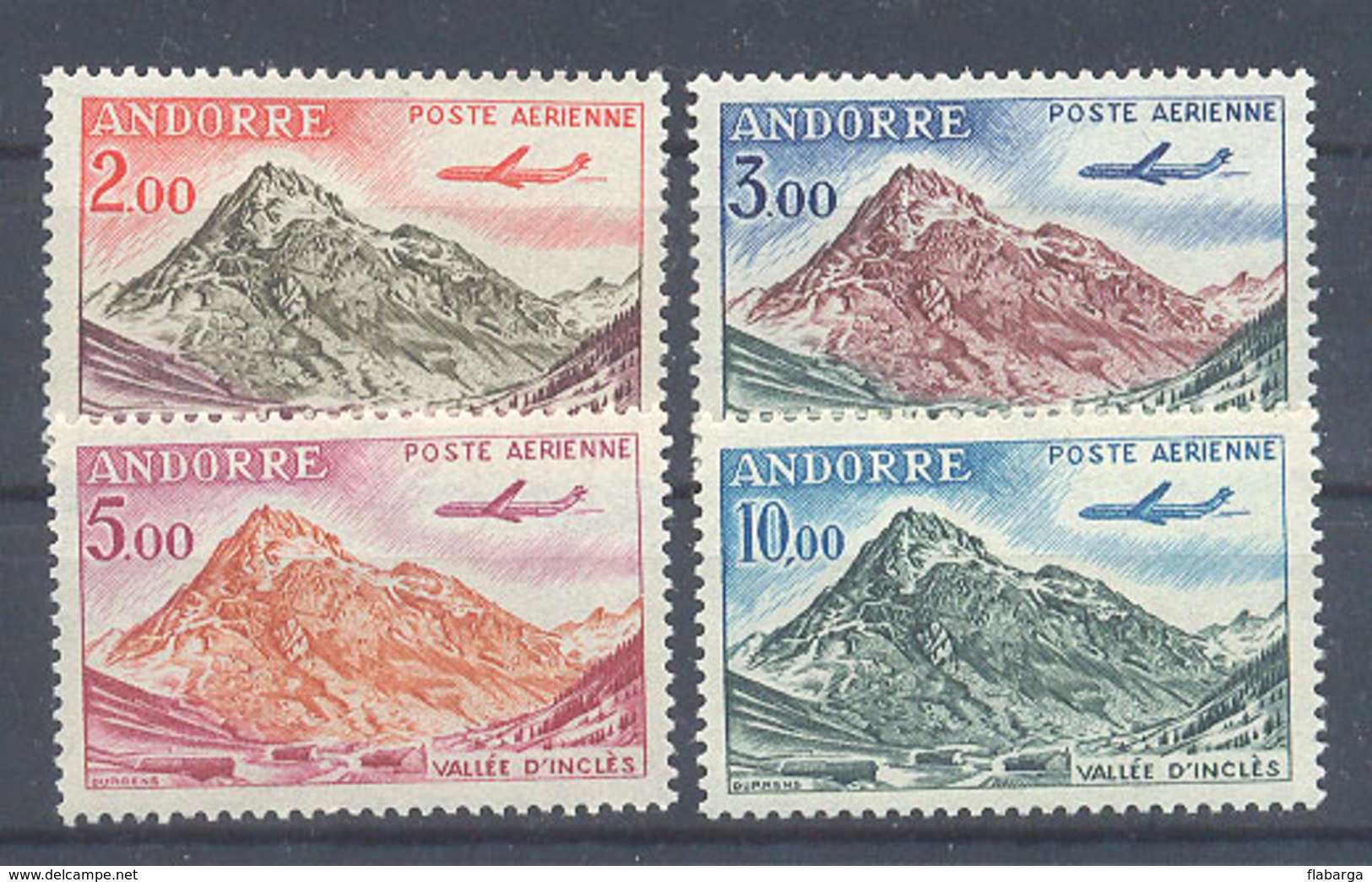 Año 1961  Nº 5/8 Valle De Incles - Airmail