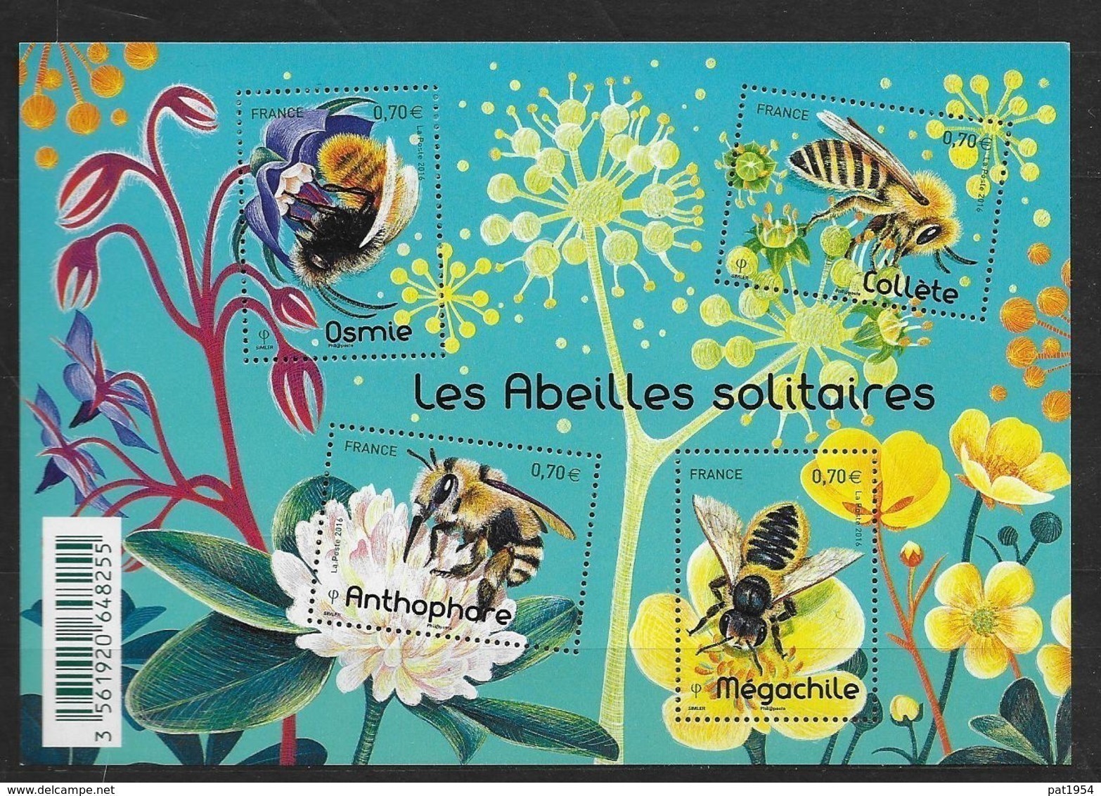 France 2016 Bloc Feuillet N° F5052 Neuf Abeilles à La Faciale + 10% - Mint/Hinged