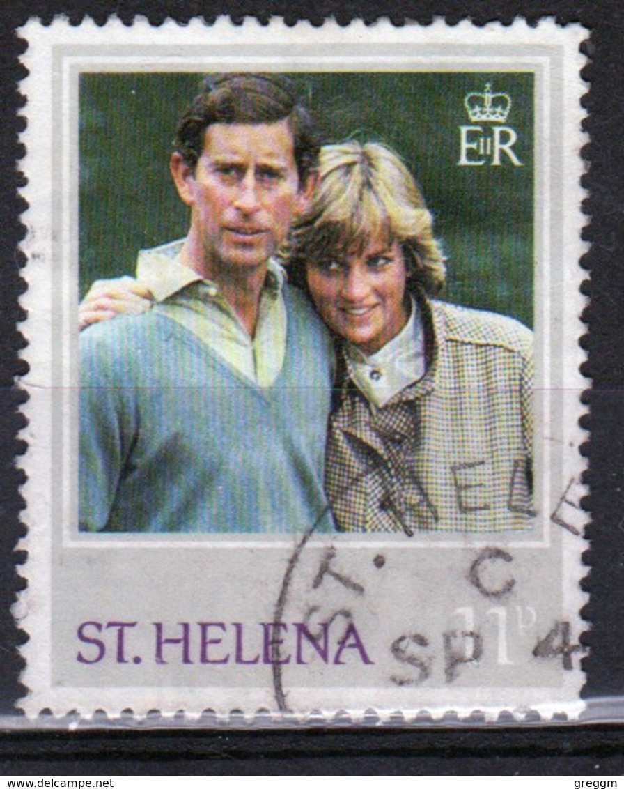 St Helena 1976 Single 11p Stamp To Celebrate Princess Diana's 21st Birthday. - Saint Helena Island