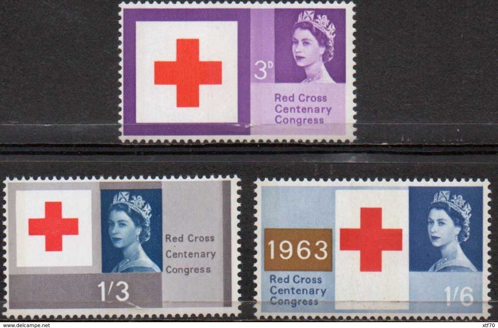 GREAT BRITAIN 1963 Red Cross Centenary Congress (ordinary) - Unused Stamps
