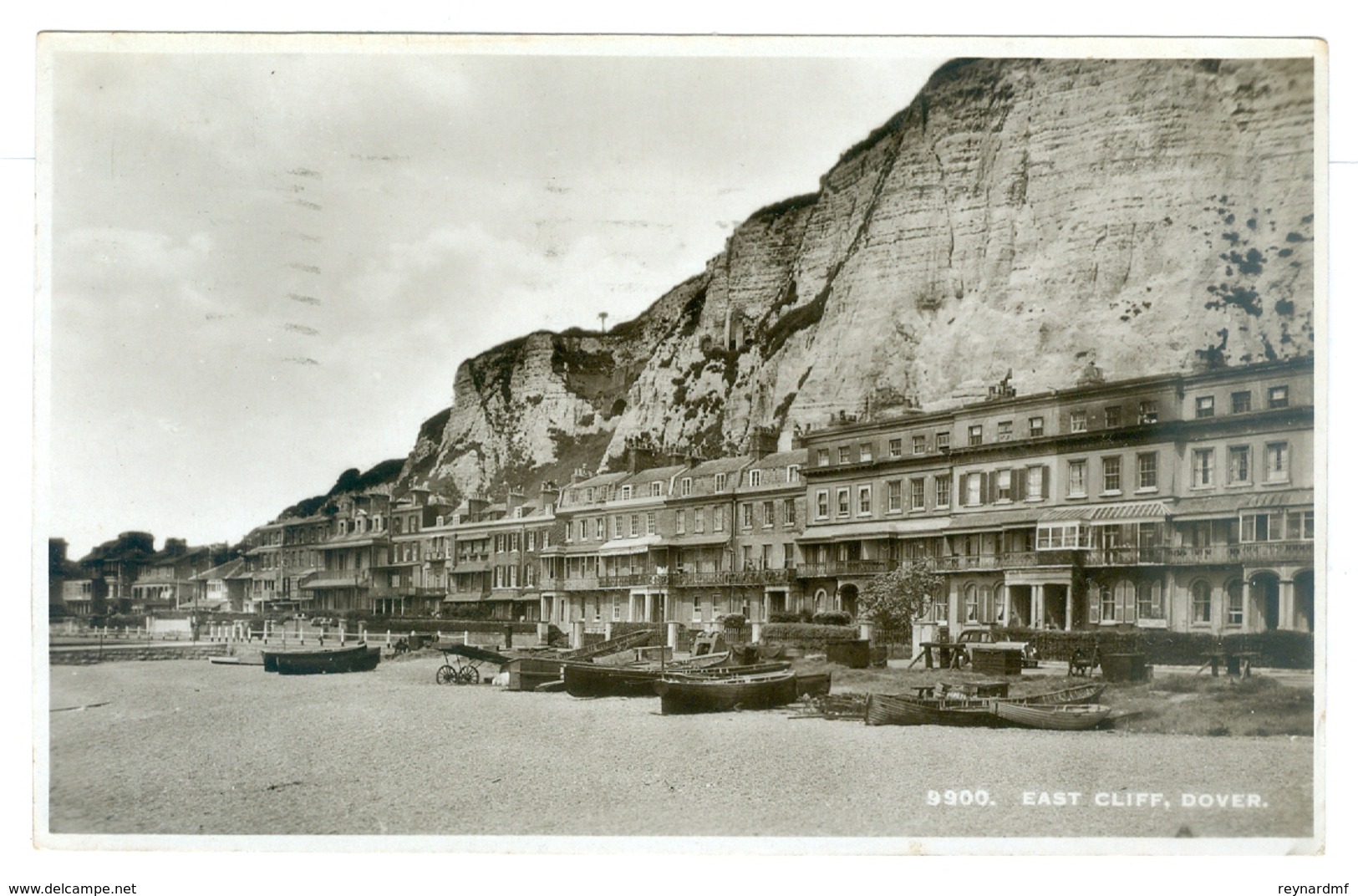 1939 Kent, Dover, East Cliff, RP Pc, Used. - Dover