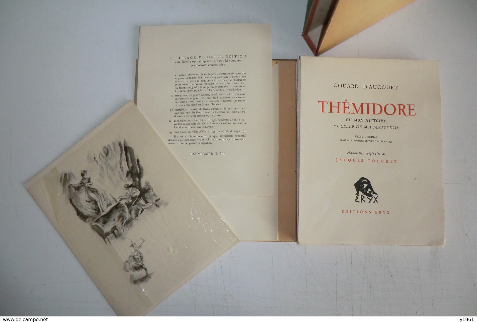 THEMIDORE PAR GODARD D AUCOURT. ED ERYX. ILLUS TOUCHET. 1948. TBE. RARE. érotique. - 1901-1940