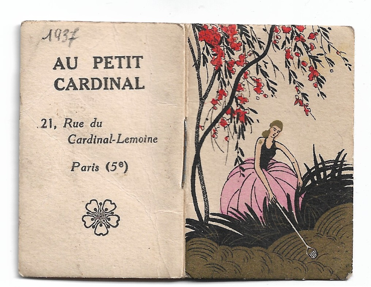 Au Petit Cardinal Paris 1937 - Kleinformat : 1921-40