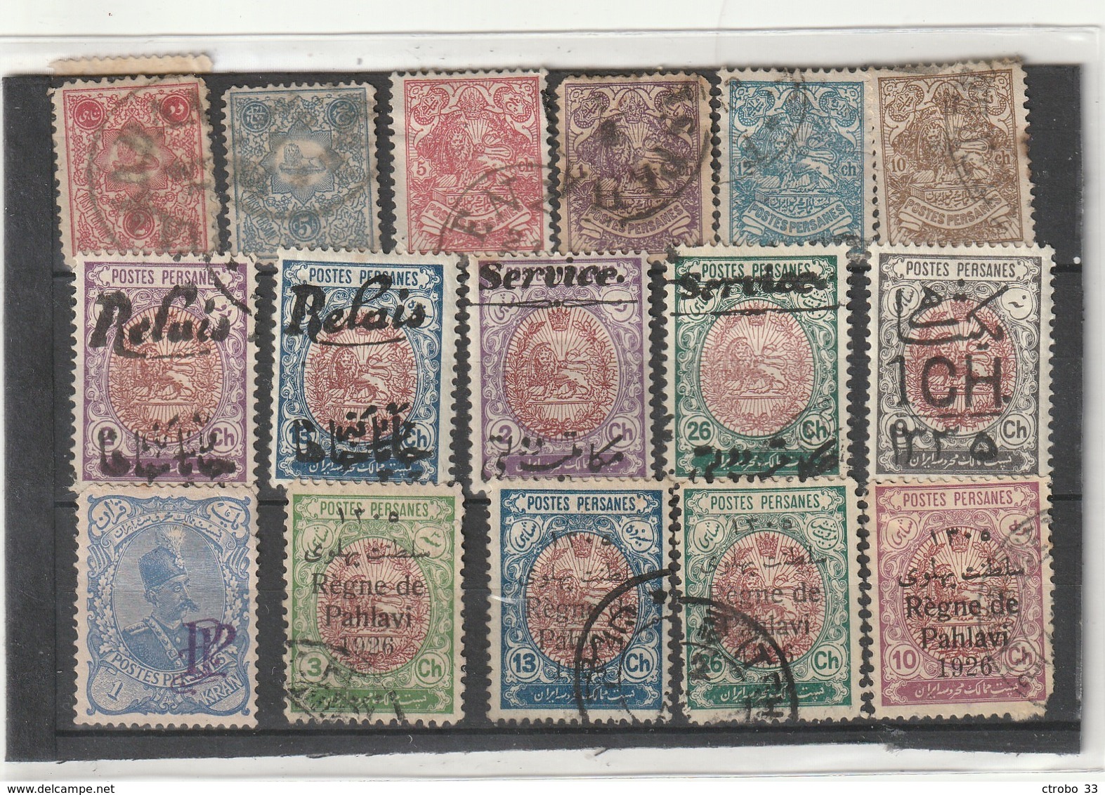 PERSE IRAN - Lot 34 Timbres 1868/99 - Iran