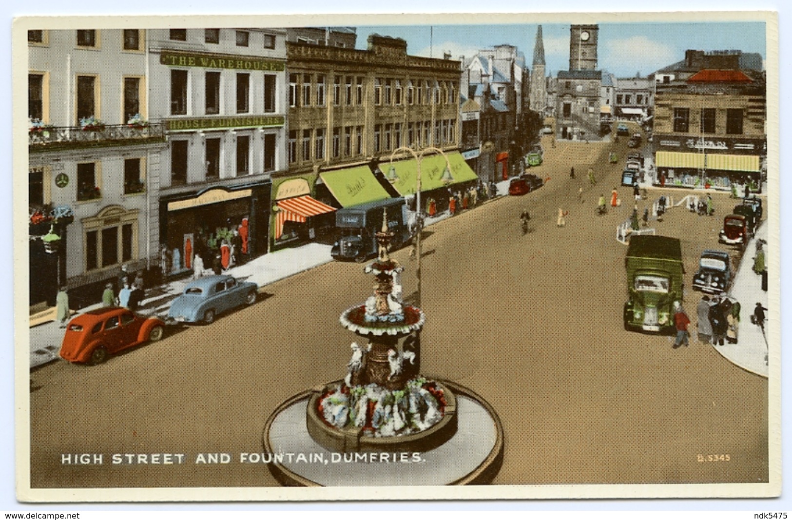 DUMFRIES : HIGH STREET AND FOUNTAIN - Dumfriesshire