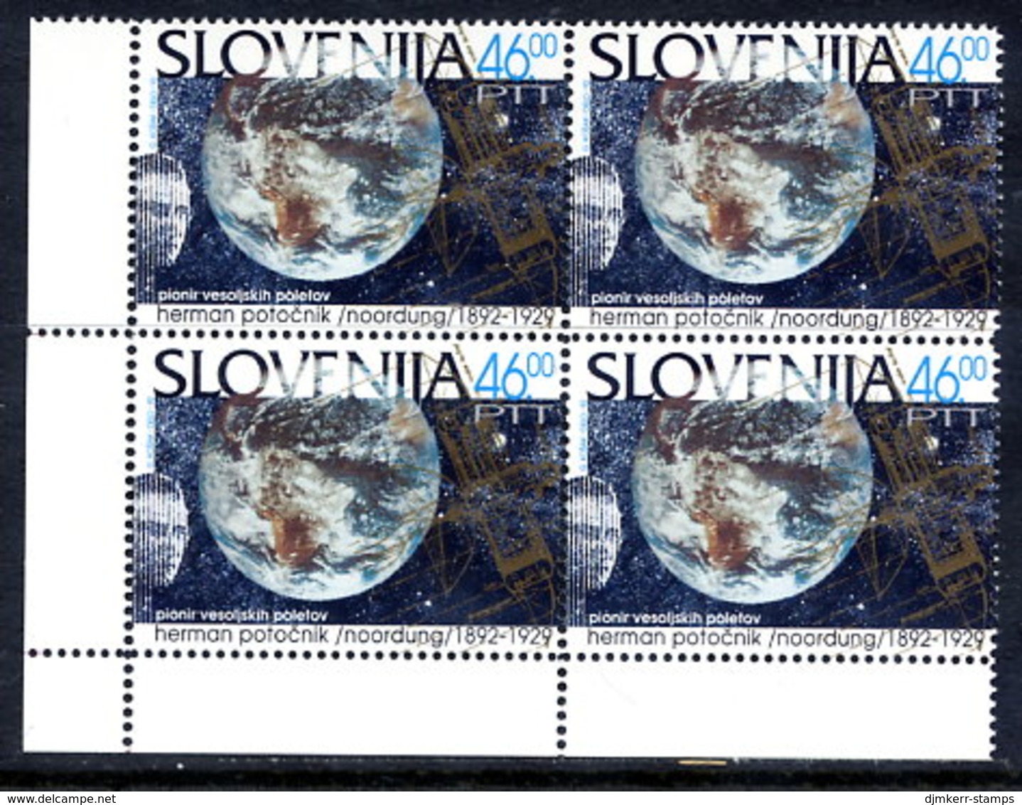 SLOVENIA 1992 Potocnik Centenary Block Of 4 MNH / **.  Michel 34 - Slovenia