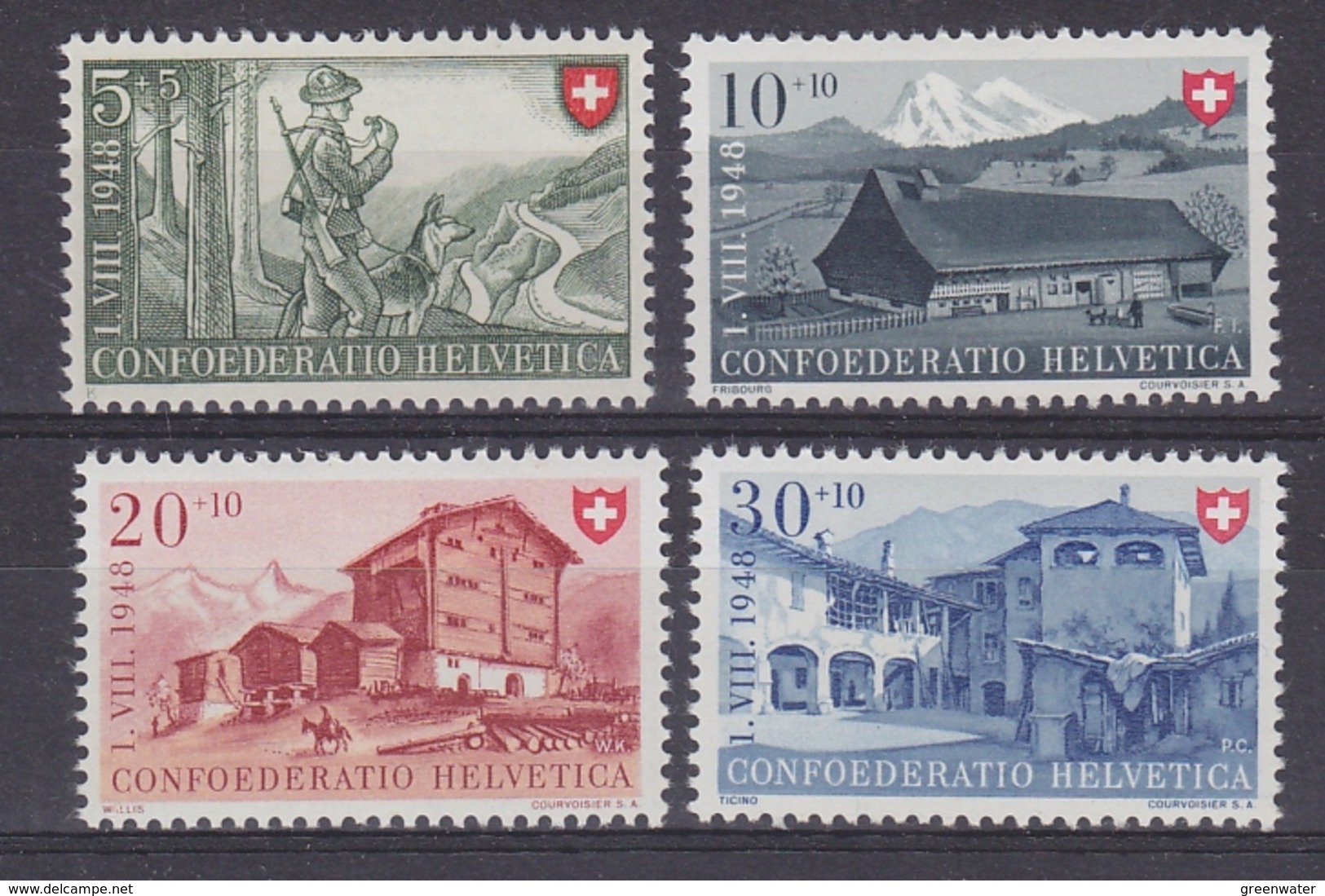 Switzerland 1948 Pro Patria 4v ** Mnh (43192) - Ongebruikt