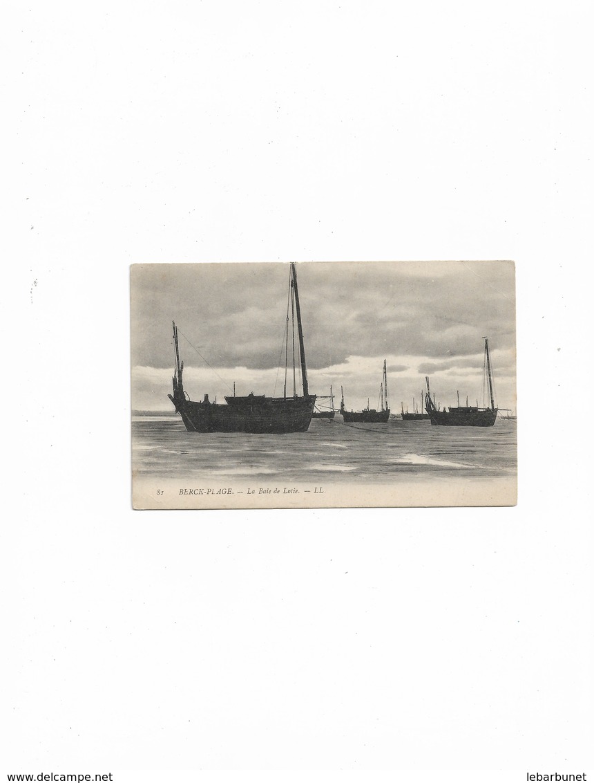 Carte Postale Ancienne Berck-Plage (62) La Baie De Lotie - Berck