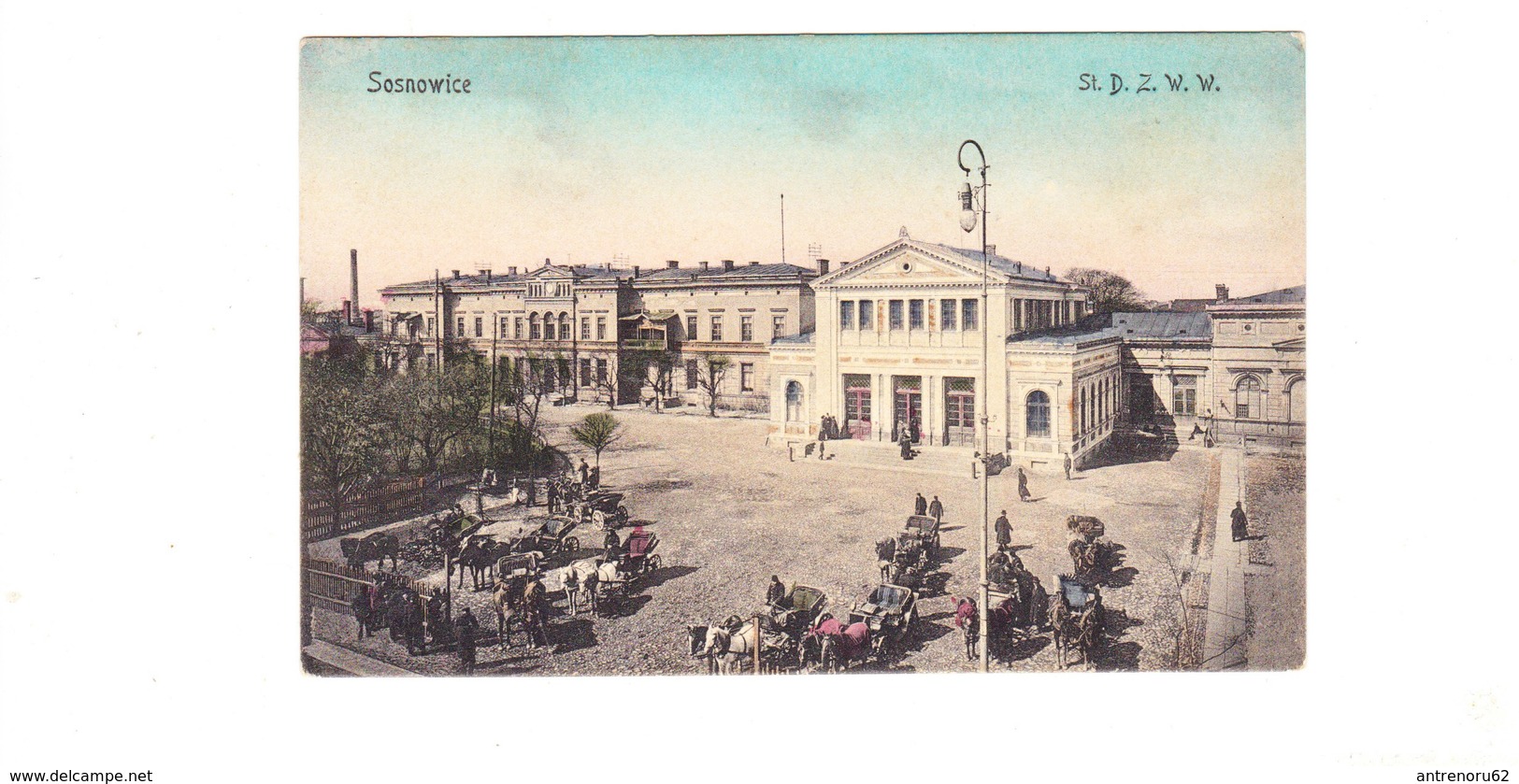 POSTCARD-POLAND-SOSNOWIEC-TRAIN STATION-SEE-SCAN - Poland