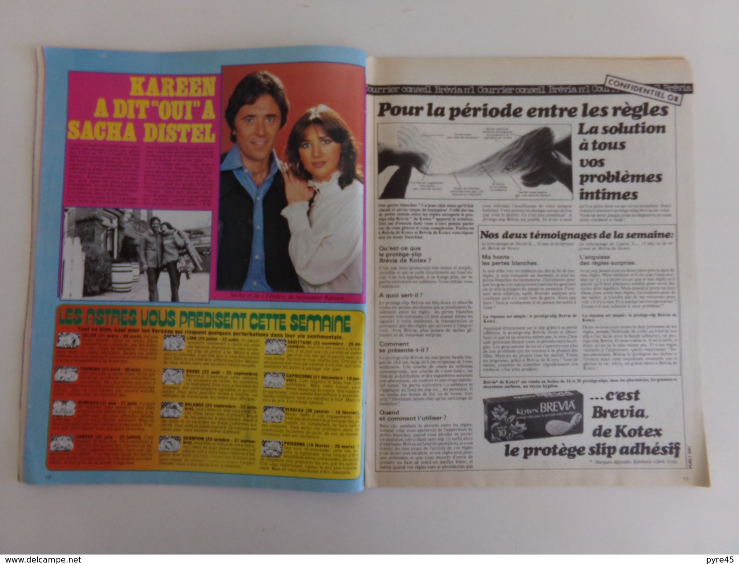 Revue " Ok age tendre " n° 118, 1978, Alain Chamfort, Sheila, Dominique Webb...