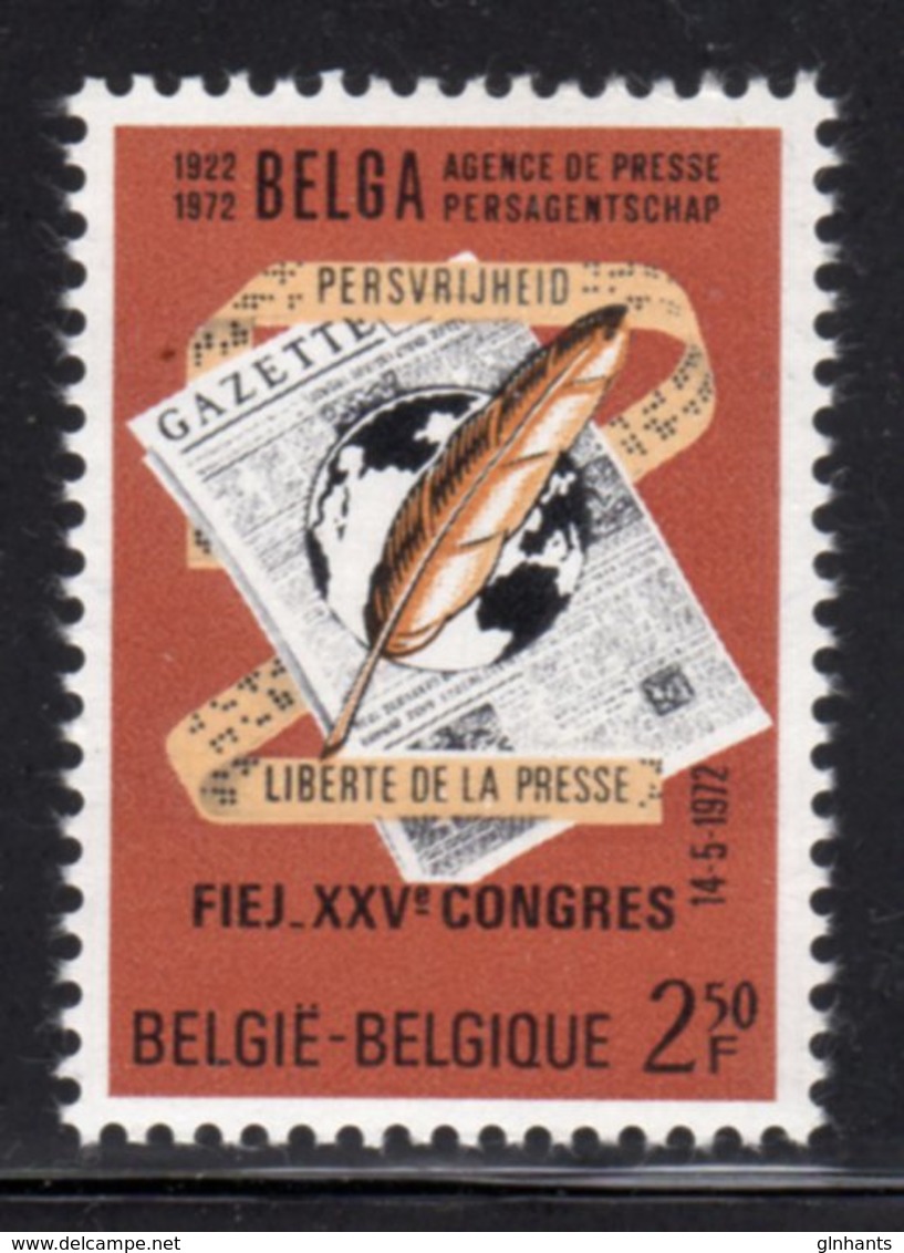 BELGIUM - 1972 FIEJ NEWS AGENCY PRESS LIBERTY STAMP FINE MNH ** SG 2273 - Unused Stamps