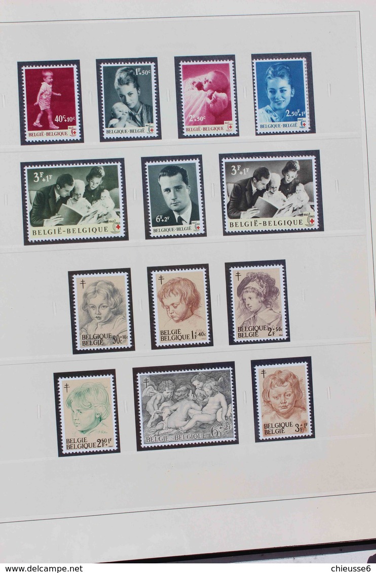 Belgique collection de 1953 à 1964 - 1954 à 56 qq * de 1957 à 1964   neuf sans charnière