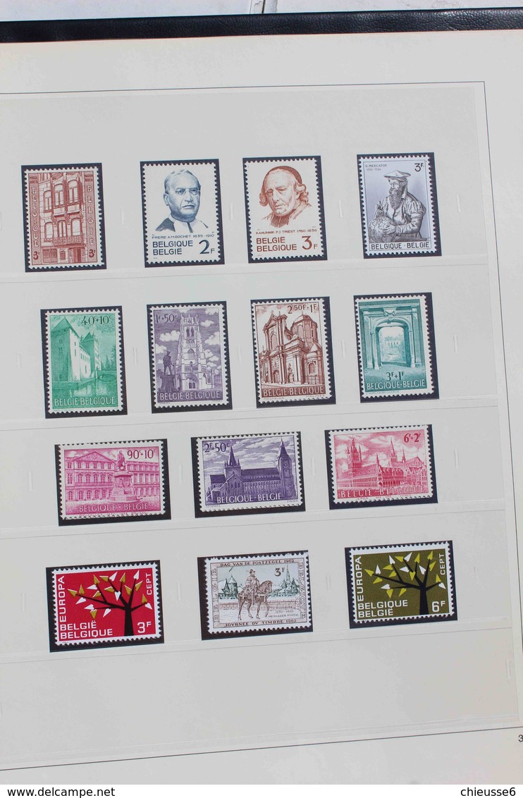 Belgique collection de 1953 à 1964 - 1954 à 56 qq * de 1957 à 1964   neuf sans charnière