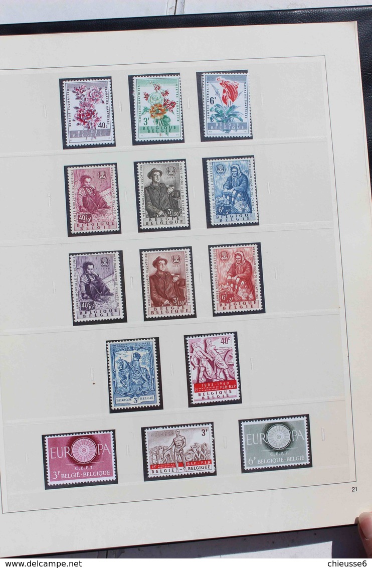 Belgique collection de 1953 à 1964 - 1954 à 56 qq * de 1957 à 1964   neuf sans charnière