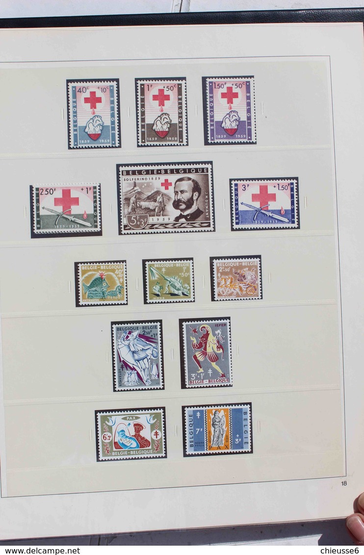 Belgique collection de 1953 à 1964 - 1954 à 56 qq * de 1957 à 1964   neuf sans charnière