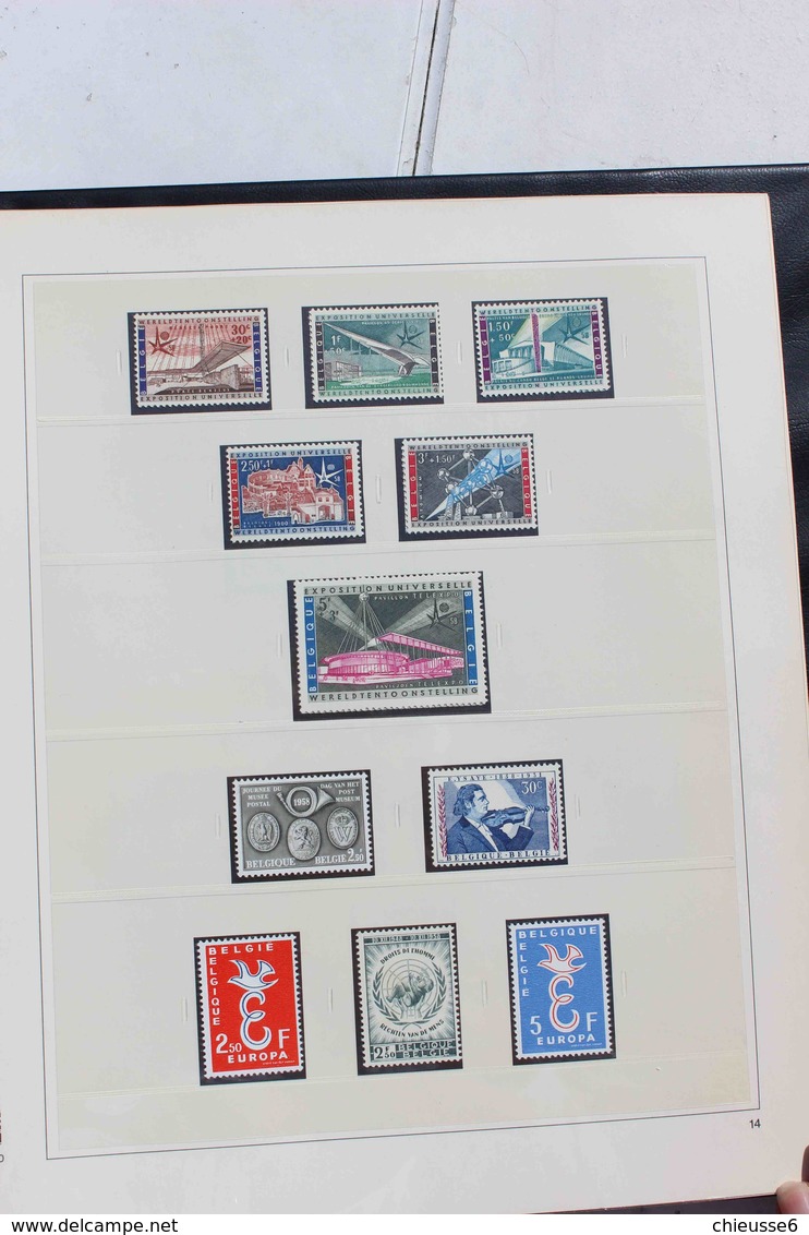 Belgique collection de 1953 à 1964 - 1954 à 56 qq * de 1957 à 1964   neuf sans charnière