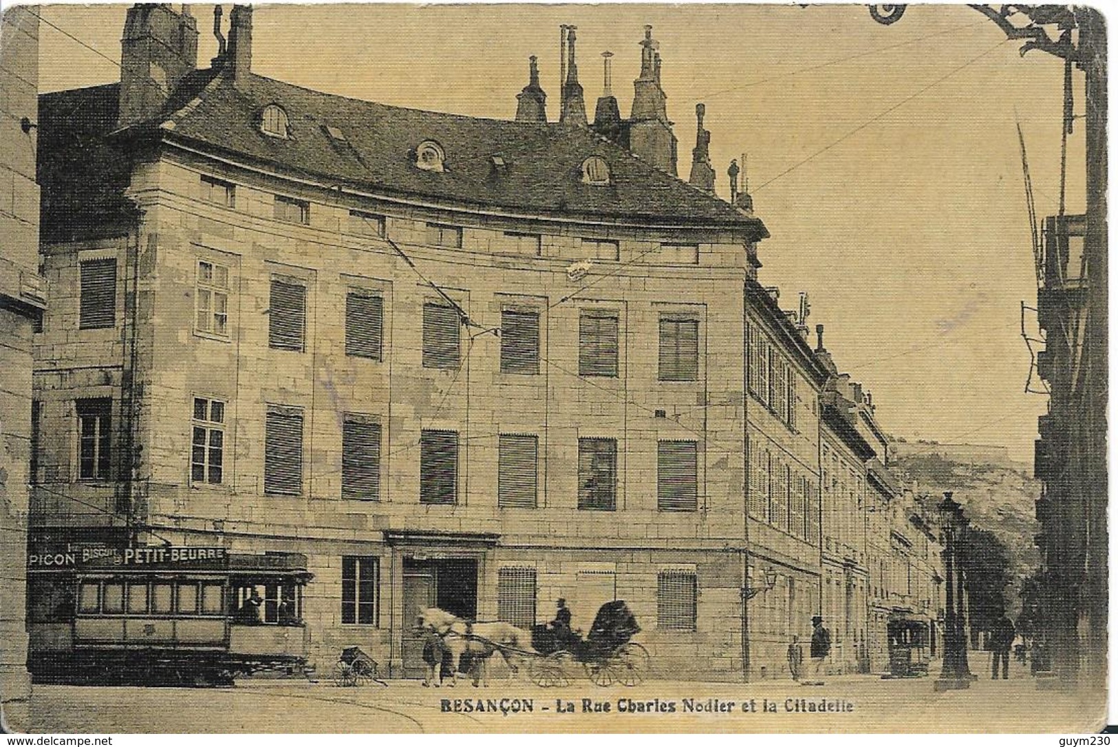 BESANCON Rue Charles Nodier Et La Citadelle ( Toilée) - Besancon