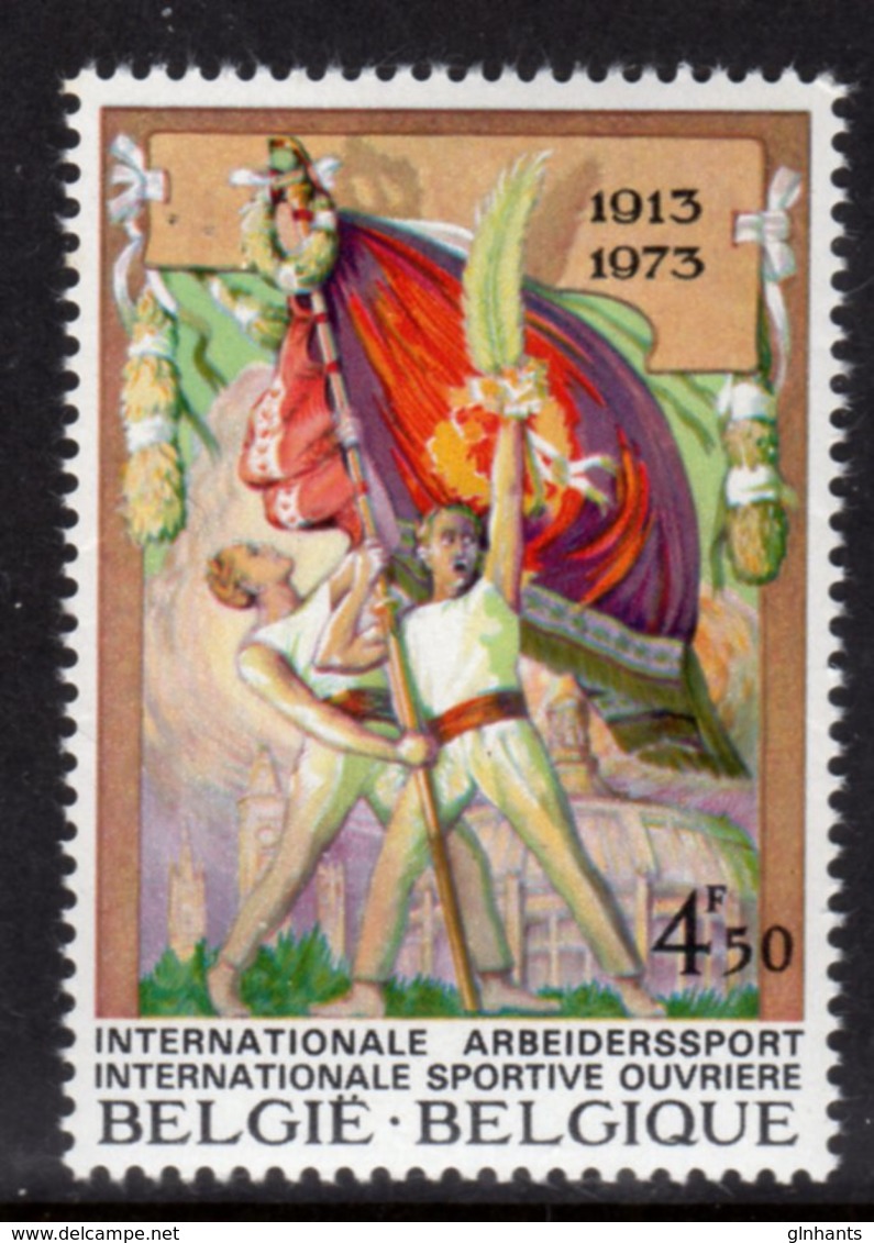 BELGIUM - 1973 WORKERS INTERNATIONAL SPORTS ANNIVERSARY STAMP FINE MNH ** SG 2310 - Unused Stamps