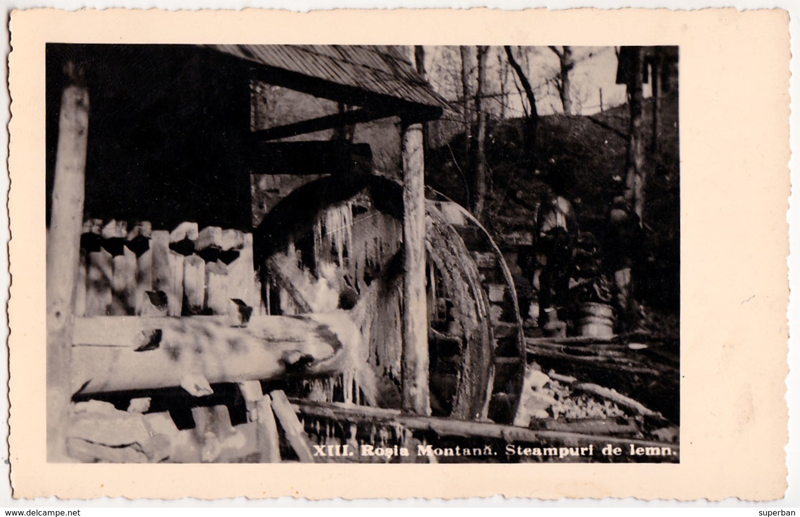 ROSIA MONTANA - TRANSYLVANIA : MINE D'OR / GOLD MINING - CONCASSEUR À EAU / WATER MILL CRUSHER - 1939 - RRR !!! (ac551) - Roumanie