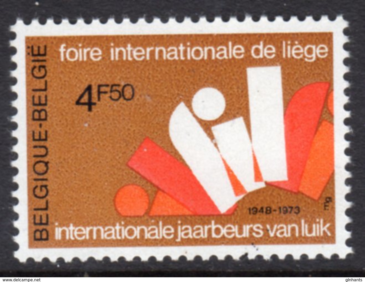 BELGIUM - 1973 LIEGE INTERNATIONAL FAIR STAMP FINE MNH ** SG 2308 - Unused Stamps
